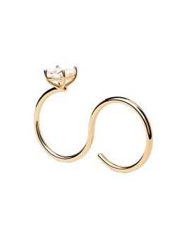 PDPAOLA Modello con anello in zircone Sofia AN01-A27 - Diametro: 54 mm donna