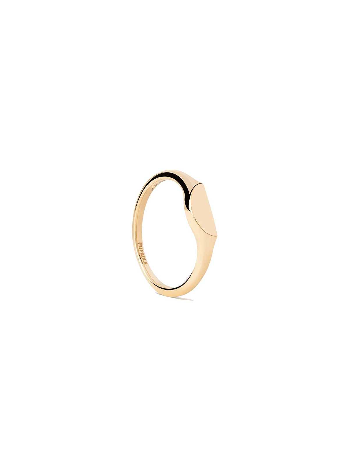 PDPAOLA Anello originale placcato oro semicerchio mini AN01-C48 - Diametro: 48 mm donna