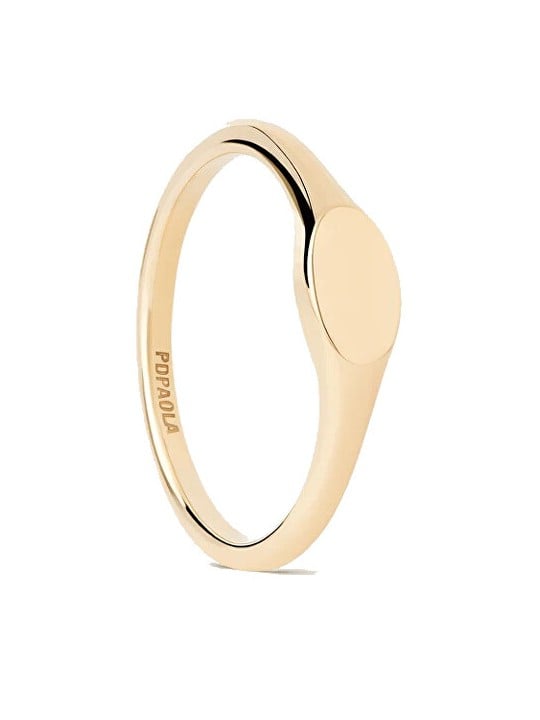 PDPAOLA Anello originale placcato oro Ovale Mini AN01-C46 - Diametro: 50 mm donna