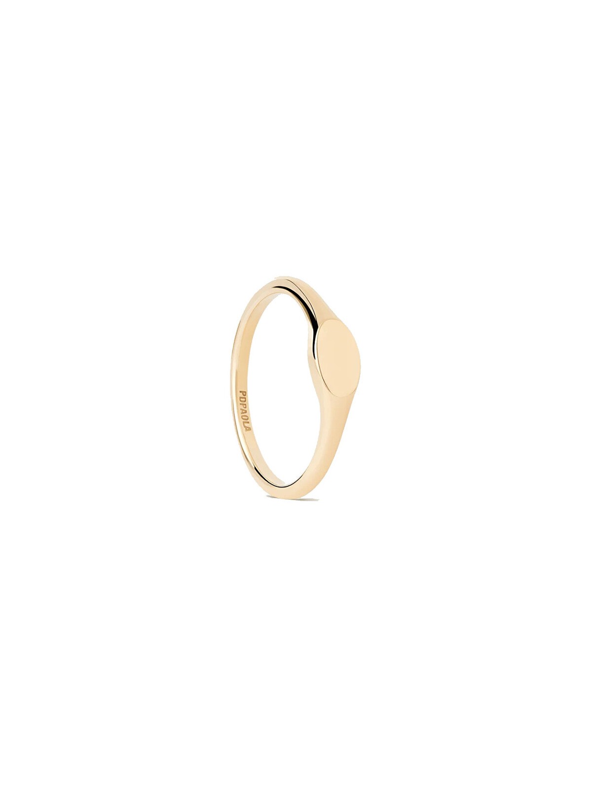 PDPAOLA Anello originale placcato oro Ovale Mini AN01-C46 - Diametro: 50 mm donna