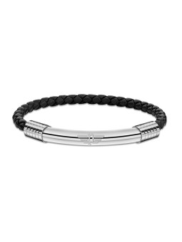 Bracciale in pelle moderna Police Gear PEAGB2211502 - Lunghezza: 19 cm uomo