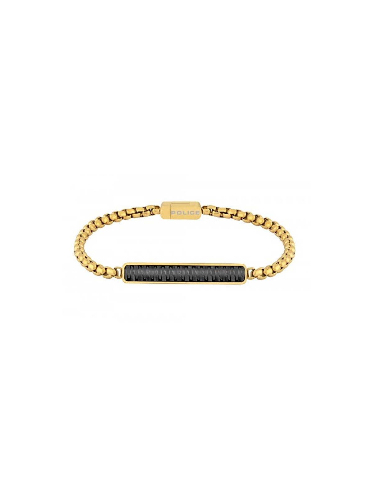 Police Bracciale da uomo placcato oro Kostka/Venezia PJ26474BSG - Lunghezza: 21 cm uomo