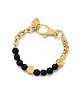 Police Bracciale alla moda con perline Vertex PEAGB2212113 - Lunghezza: 18 cm uomo
