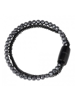 BREIL Bracciale doppio con ematite Magnetica System TJ2938 - Lunghezza: 19 cm donna