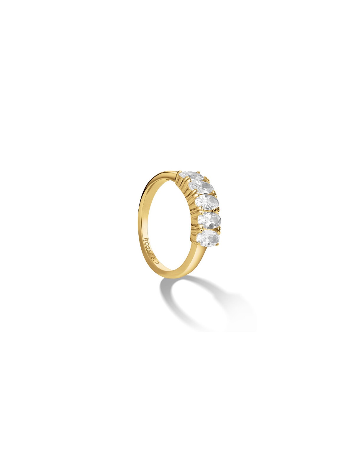 Rosefield Anello placcato oro scintillante con zirconi JRFO - Diametro: 48 mm donna