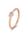 Rosato Anello romantico in bronzo con zirconi Allegra RZA018 - Circonferenza: 56 mm donna