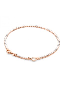 Bracciale Rosato Affascinante in bronzo con ciondolo anello Story RZB041 - Lunghezza: 17 cm donna