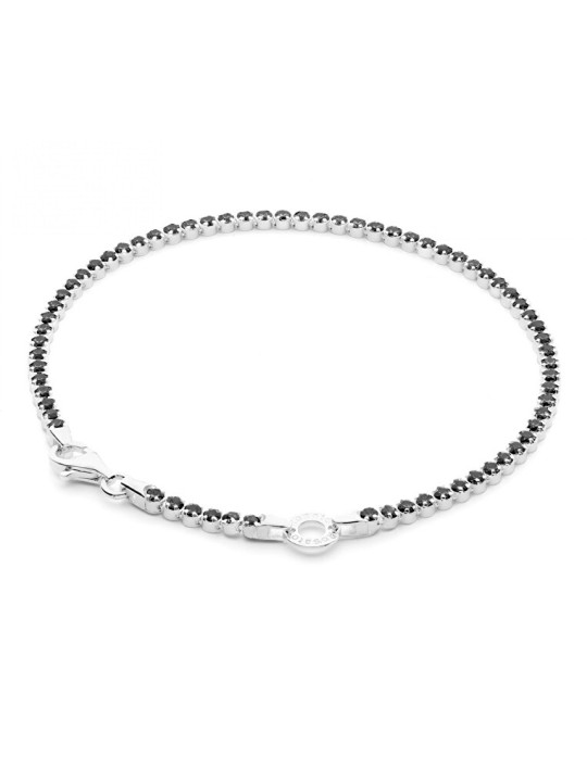 Rosato Elegante bracciale in argento con anello pendente Story RZB042 - Lunghezza: 17 cm donna