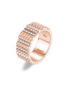 Rosato Anello Cubica RZCU58 in bronzo lucido con zirconi - Diametro: 56 mm donna