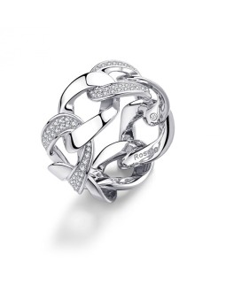 Rosato Distintivo anello in argento con zirconi Eva RZEV38 - Diametro: 58 mm donna