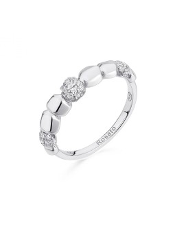 Rosato Anello originale in argento con zirconi Into the blue RZIB34 - Diametro: 54 mm donna