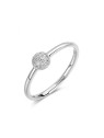 Rosato Incantevole anello in argento con zirconi cubici Bianca RZBI79 - Circonferenza: 56 mm donna
