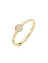 Rosato Incantevole anello placcato oro con zirconi cubici Bianca RZBI80 - Circonferenza: 54 mm donna