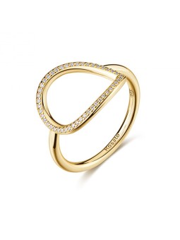 Rosato Anello firmato Sofia RZSO40 placcato oro - Circonferenza: 52 mm donna
