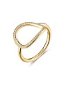 Rosato Anello firmato Sofia RZSO40 placcato oro - Circonferenza: 52 mm donna