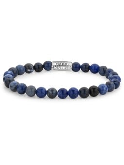 Rebel&Rose Bracciale con perline blu notte RR-60012-S - Dimensioni: 20 cm - L+ uomo