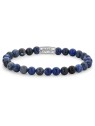 Rebel&Rose Bracciale con perline blu notte RR-60012-S - Dimensioni: 20 cm - L+ uomo