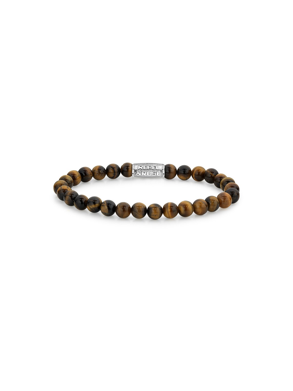 Rebel&Rose Bracciale con perline Tiger Lily RR-60014-S - Dimensioni: 17,5 cm - M uomo