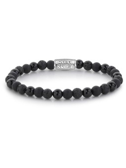 bracciale uomo Rebel & Rose Bracelet Black Rocks RR-60033-S-L mens