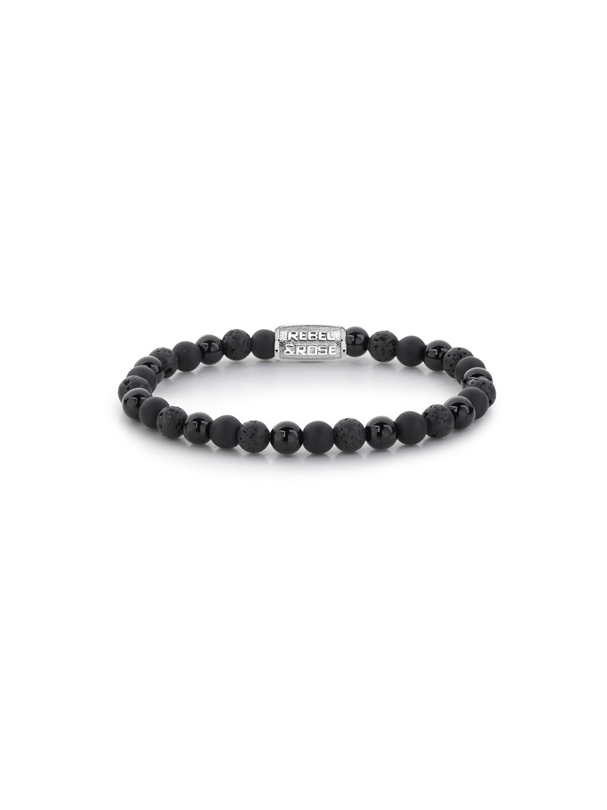 bracciale uomo Rebel & Rose Bracelet Black Rocks RR-60033-S-L mens
