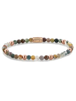 Rebel&Rose Bracciale giocoso con perline Indian Summer RR-40083-R - Dimensioni: 15 cm - XS unisex