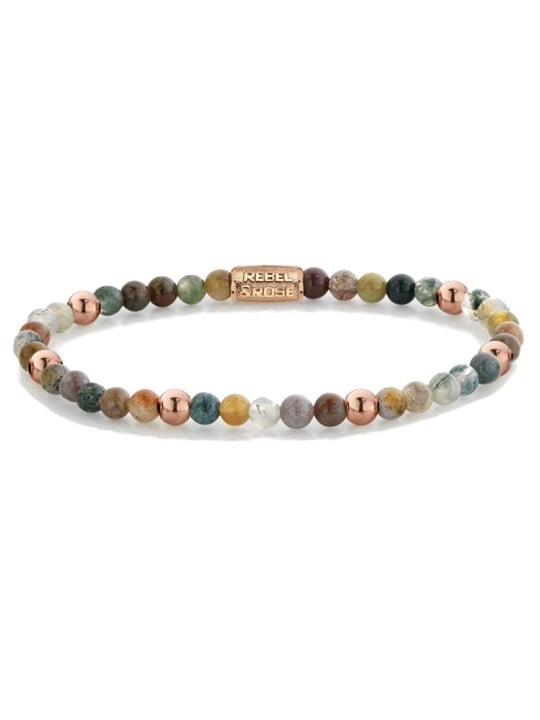 Rebel&Rose Bracciale giocoso con perline Indian Summer RR-40083-R - Dimensioni: 15 cm - XS unisex