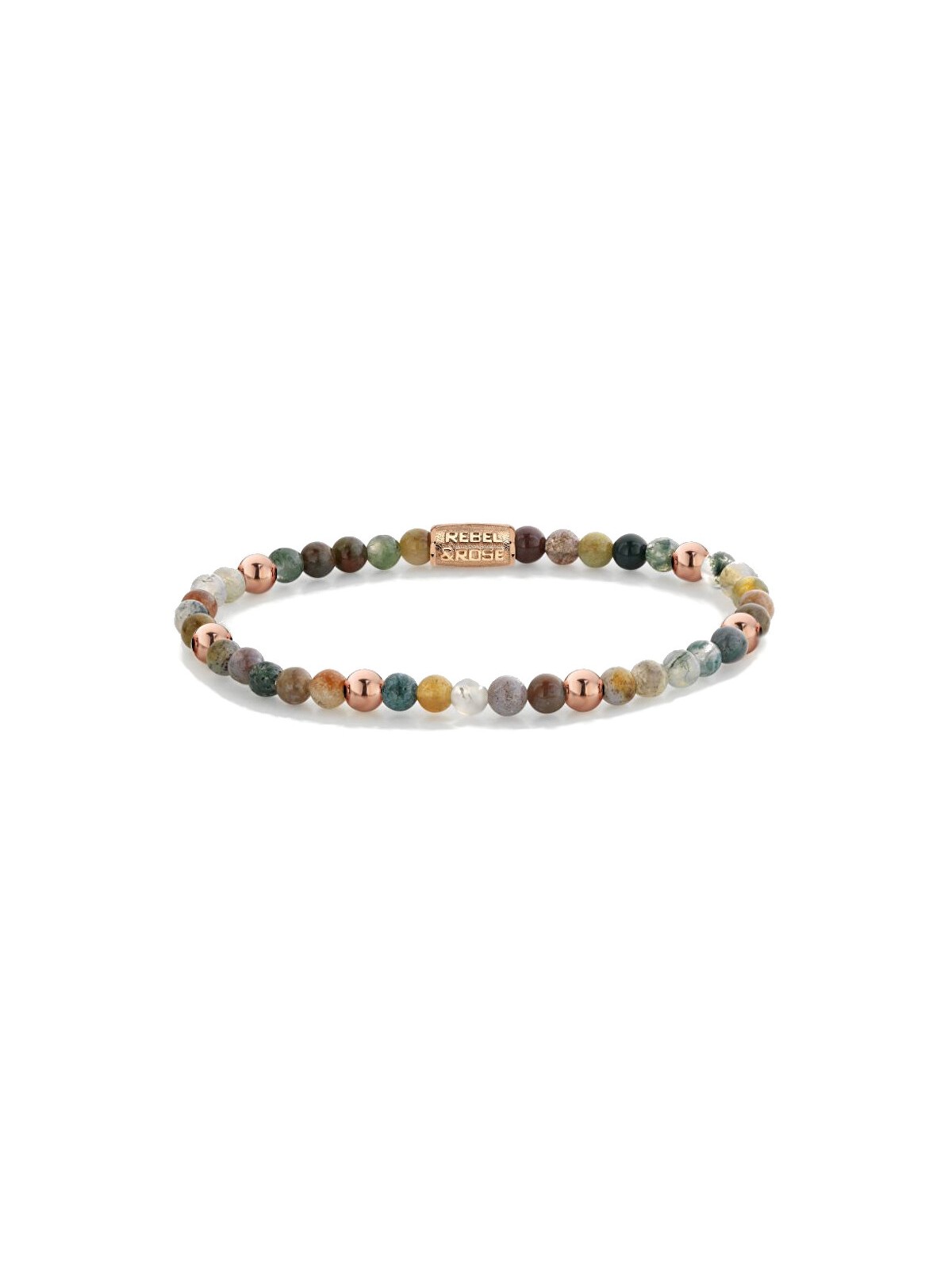 Rebel&Rose Bracciale giocoso con perline Indian Summer RR-40083-R - Dimensioni: 15 cm - XS unisex