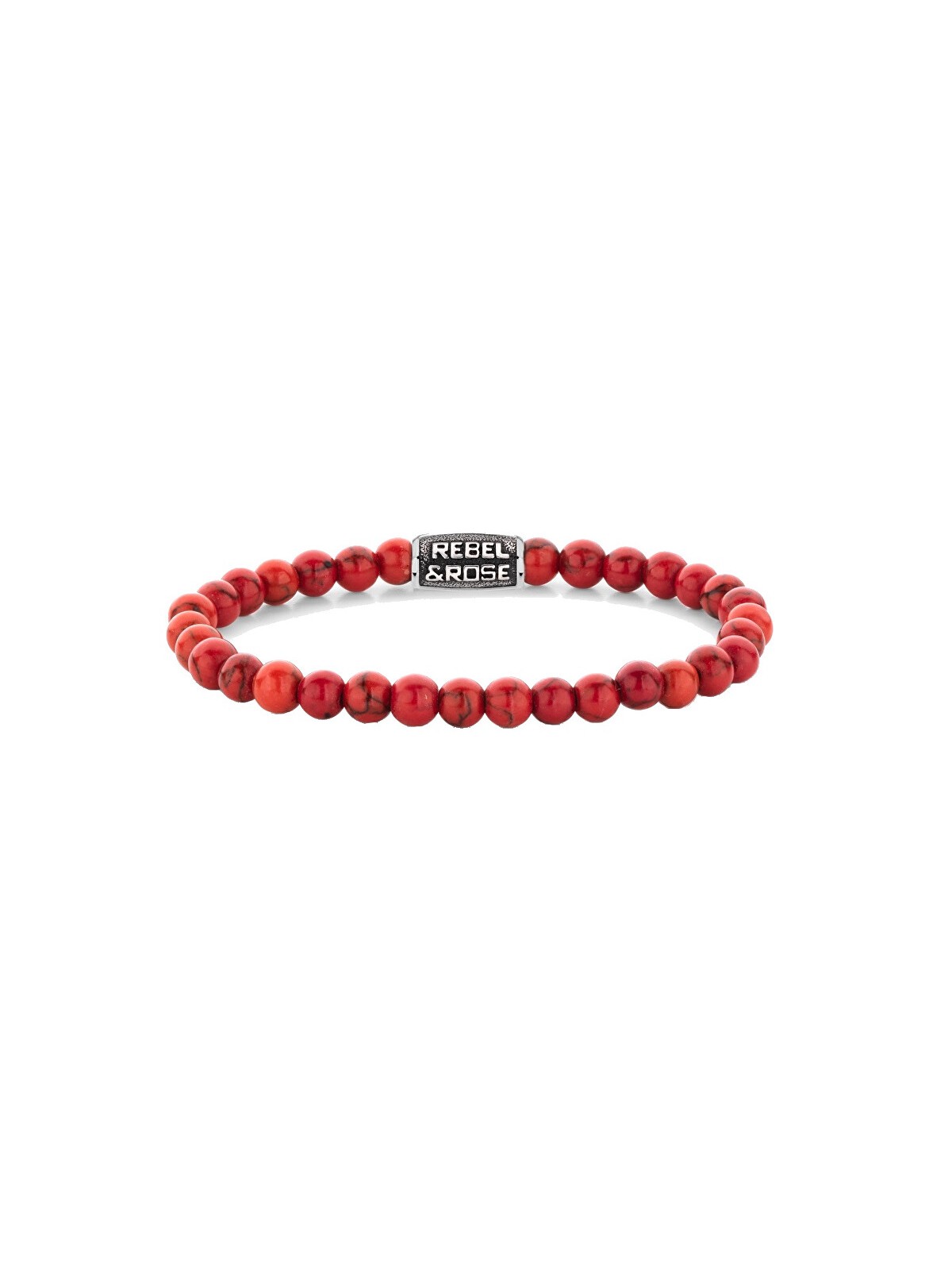 Rebel&Rose Bracciale vintage con perline Red Delight RR-60118-V - Dimensioni: 17,5 cm - M unisex