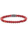 Rebel&Rose Bracciale vintage con perline Red Delight RR-60118-V - Dimensioni: 17,5 cm - M unisex