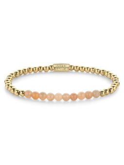 Rebel&Rose Bracciale placcato oro Sunstone incontra oro giallo RR-40139-G - Lunghezza: 16,5 cm donna