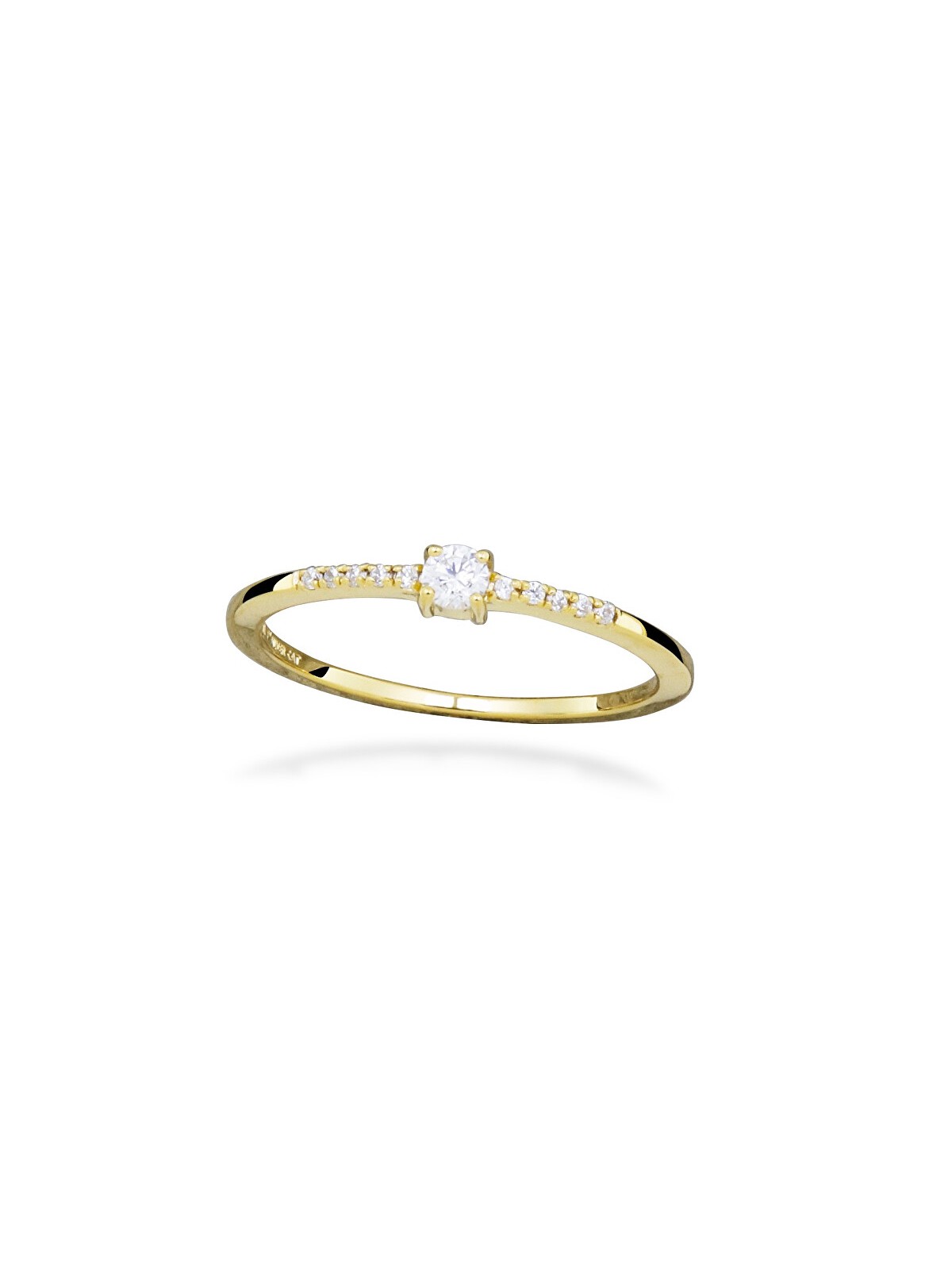 Silver Cat Bellissimo anello placcato oro con zirconi cubici SC553 - Circonferenza: 52 mm donna