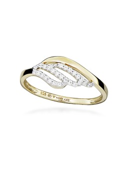 Silver Cat Incantevole anello SC567 placcato oro con zirconi cubici - Circonferenza: 54 mm donna