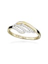 Silver Cat Incantevole anello SC567 placcato oro con zirconi cubici - Circonferenza: 54 mm donna