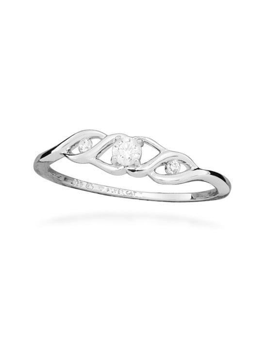 Silver Cat Anello da donna in argento con zirconi cubici SC570 - Circonferenza: 58 mm donna