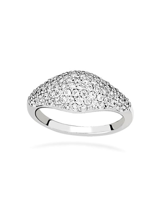Silver Cat Anello scintillante in argento con zirconi cubici Beauty SC641 - Circonferenza: 56 mm donna