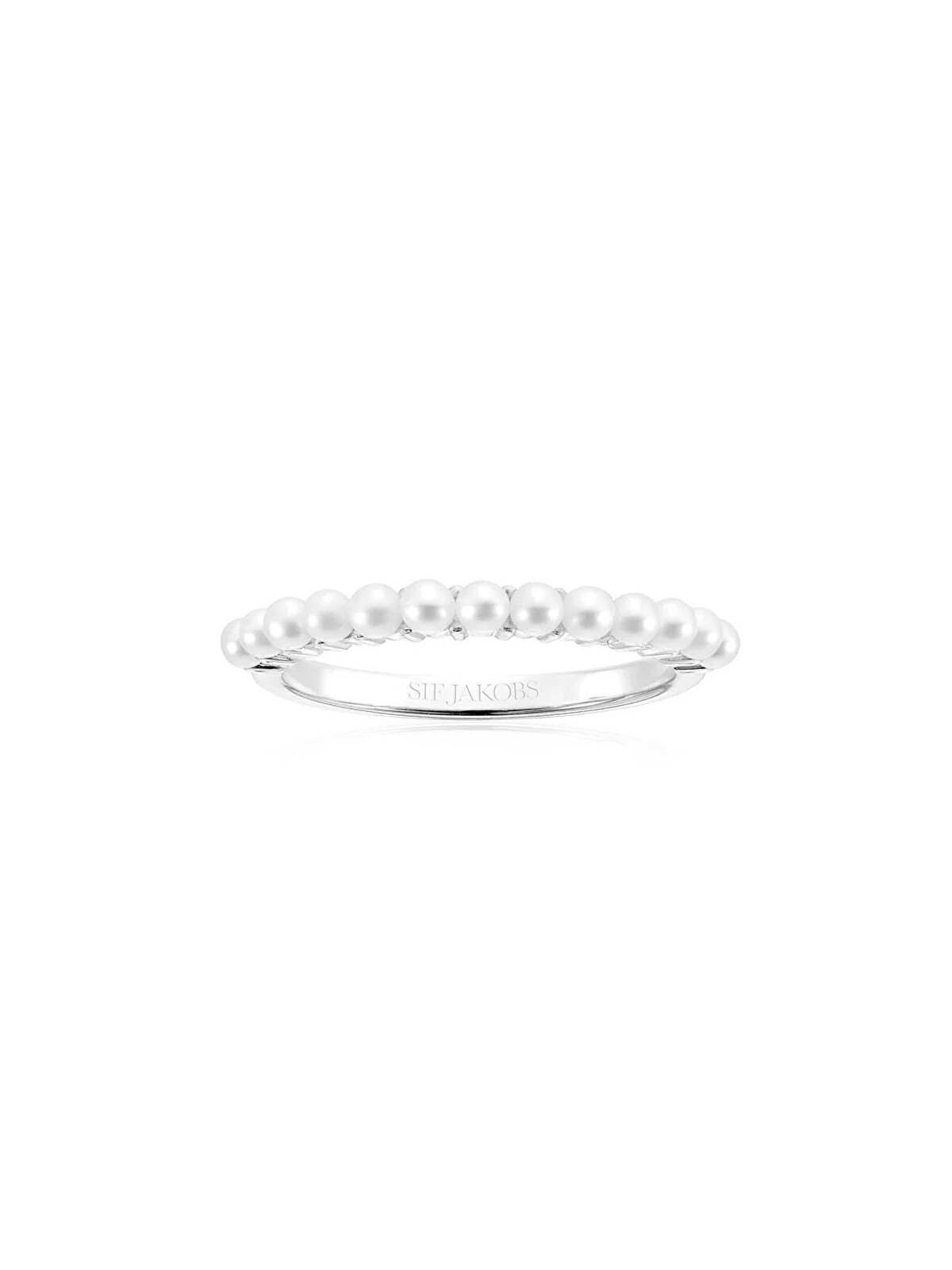 Sif Jakobs Affascinante argento con perle vere Ellera SJ-R2869-P - Diametro: 50 mm donna