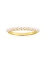 Sif Jakobs Affascinante anello placcato oro con perle vere Ellera SJ-R2869-P-YG - Diametro: 54 mm donna