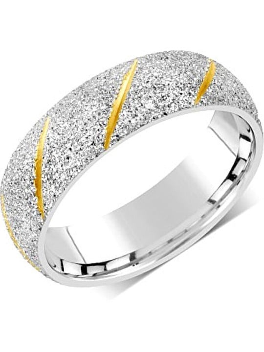 Silvego Fede nuziale da uomo e da donna in acciaio RRC22799 - Diametro: 53 mm unisex