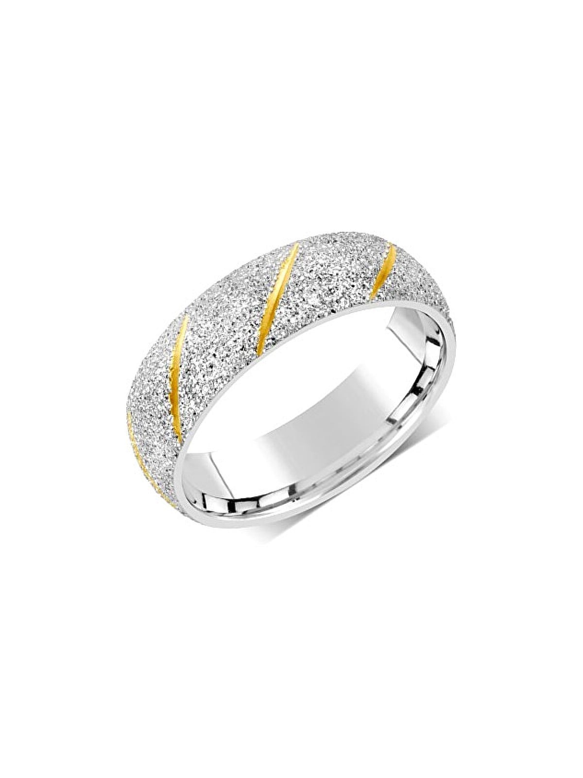 Silvego Fede nuziale da uomo e da donna in acciaio RRC22799 - Diametro: 53 mm unisex