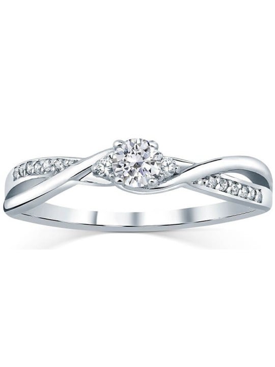 Anello Silvego in argento con cristalli Swarovski FNJR085sw - Diametro: 51 mm donna