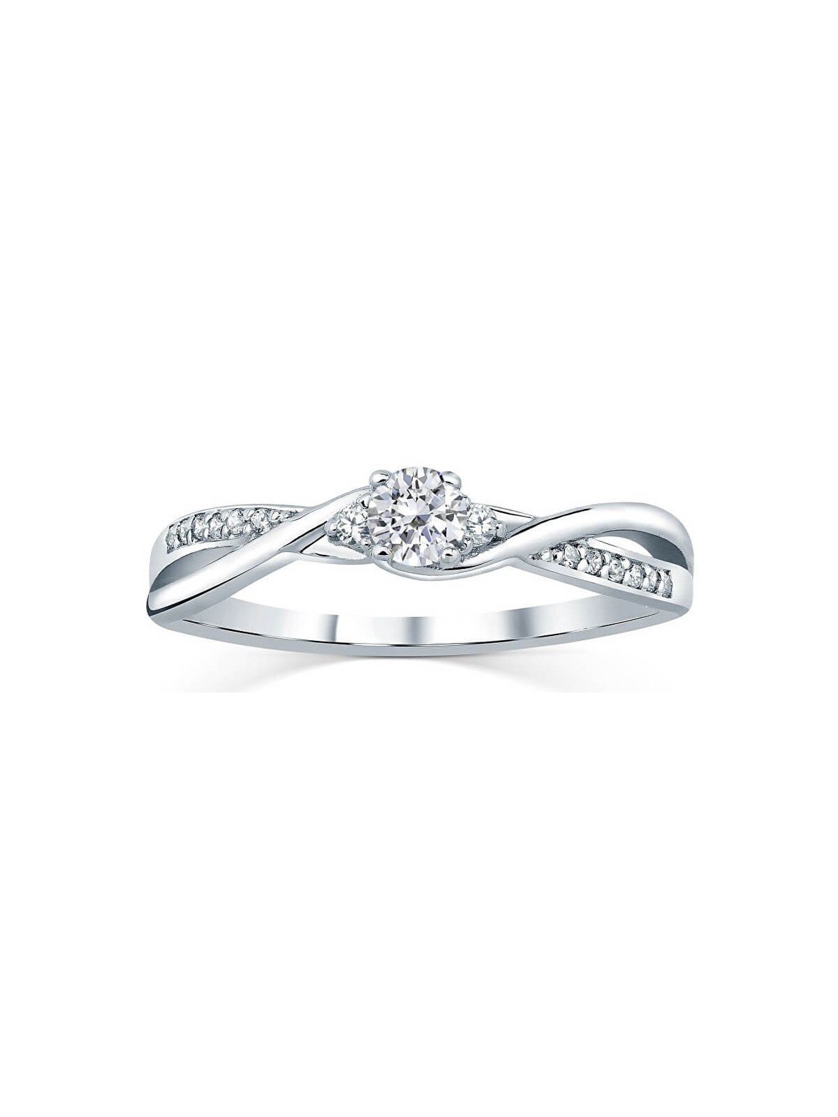 Anello Silvego in argento con cristalli Swarovski FNJR085sw - Diametro: 51 mm donna