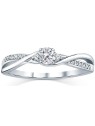 Anello Silvego in argento con cristalli Swarovski FNJR085sw - Diametro: 51 mm donna