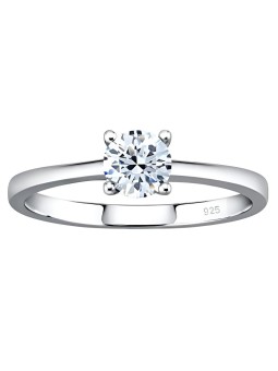 Silvego Anello in argento MADISON con Swarovski Zirconia JJJR2339sw - Diametro: 52 mm donna