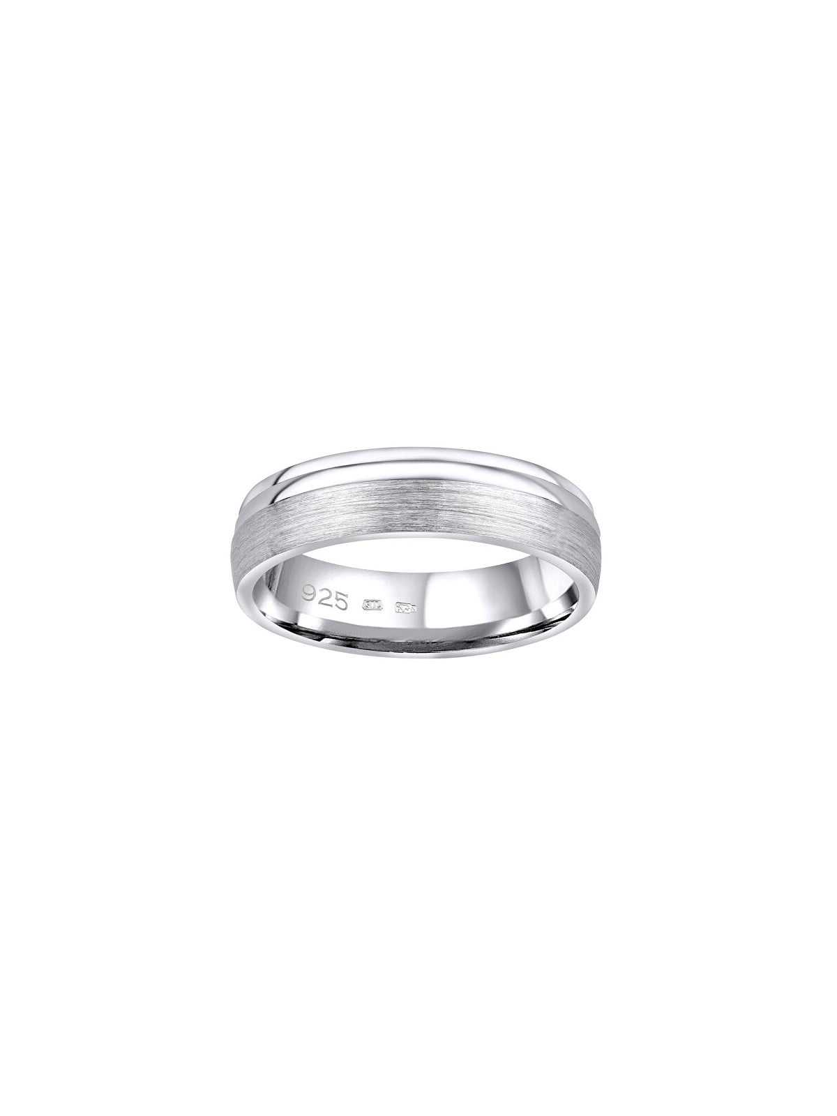 Silvego Fede nuziale in argento Amora per uomo e donna QRALP130M - Diametro: 51 mm unisex