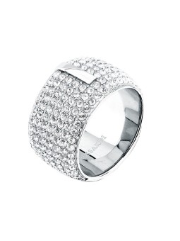 Trussardi Imperdibile anello da donna con cristalli T-Round TJAYF1801 - Diametro: 56 mm donna