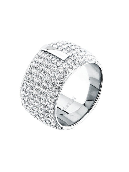 Trussardi Imperdibile anello da donna con cristalli T-Round TJAYF1801 - Diametro: 56 mm donna