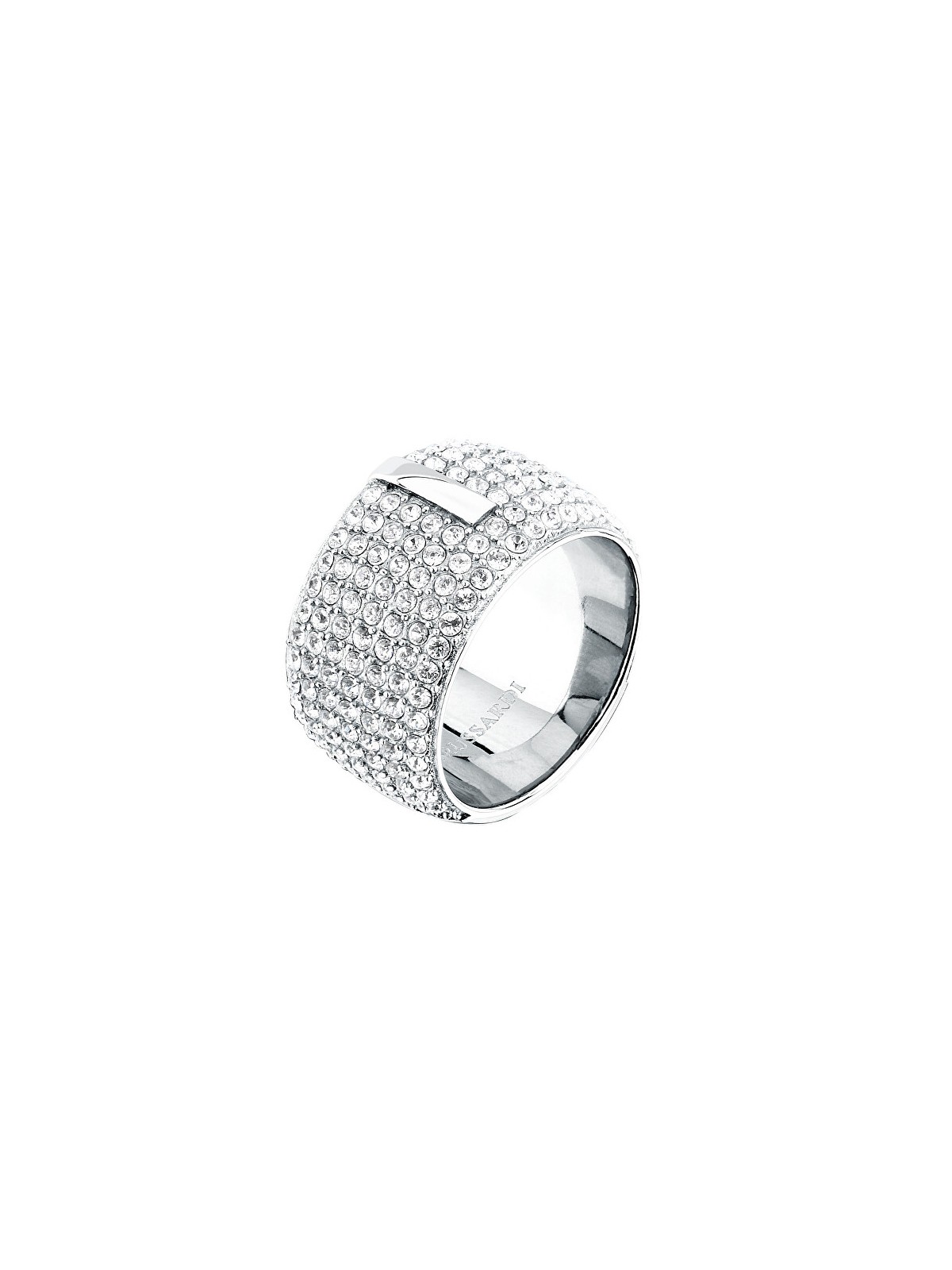 Trussardi Imperdibile anello da donna con cristalli T-Round TJAYF1801 - Diametro: 56 mm donna