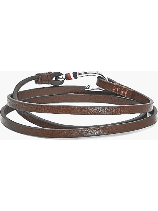 Tommy Hilfiger Bracciale da uomo in pelle TH2790191 - Lunghezza: 19,5 cm uomo