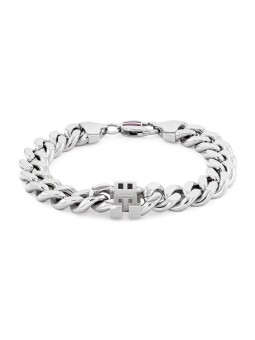 Tommy Hilfiger Bracciale distintivo in acciaio 2790664 - Lunghezza: 19 cm uomo