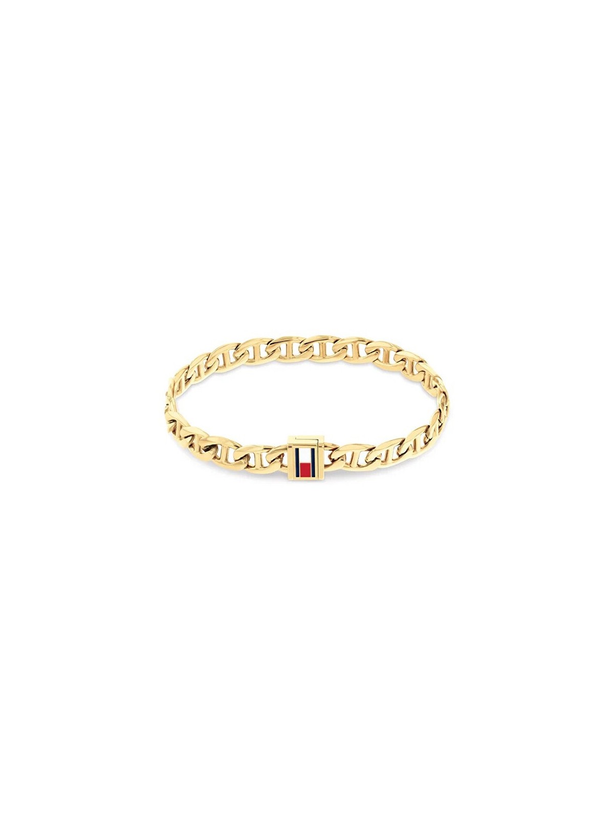 Tommy Hilfiger Bracciale alla moda placcato oro Oceanic 2790646 - Lunghezza: 17,5 cm uomo
